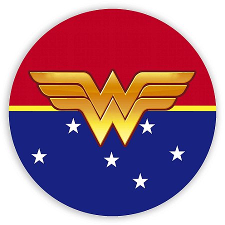 Capa Mini Painel Sublimado - Mulher Maravilha Simbolo