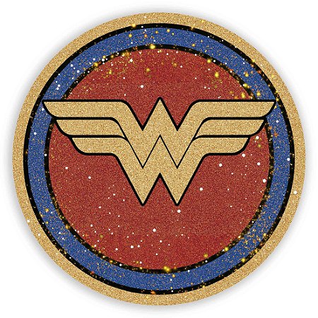 Capa Mini Painel Sublimado - Mulher Maravilha Simbolo
