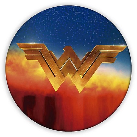 Capa Mini Painel Sublimado - Mulher Maravilha Simbolo