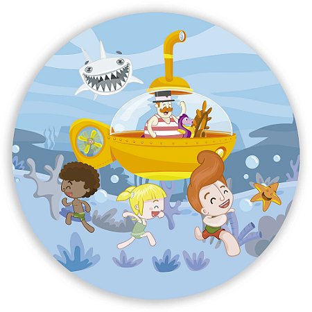 Mini Painel - Mundo Bita Fundo do Mar - Sublimado 3D