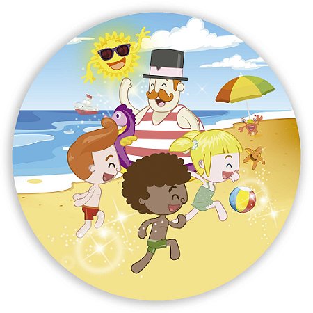 Mini Painel - Mundo Bita Praia - Sublimado 3D