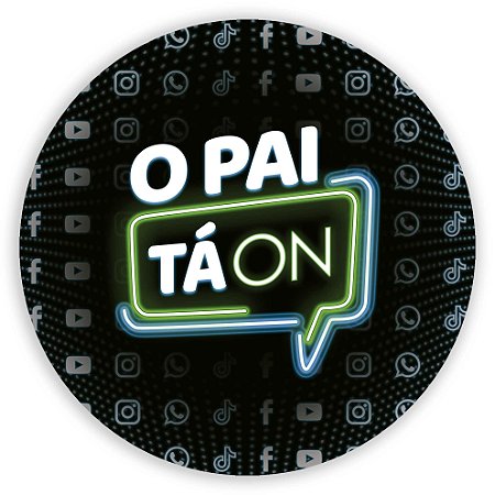 Capa Mini Painel Sublimado - O pai tá on