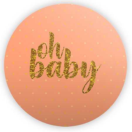 Mini Painel - Oh Baby Laranja - Sublimado 3D