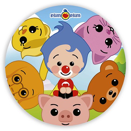 Mini Painel - Palhaço Plim Plim - Sublimado 3D