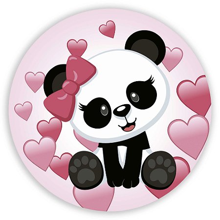 Mini Painel - Panda Cute - Sublimado 3D