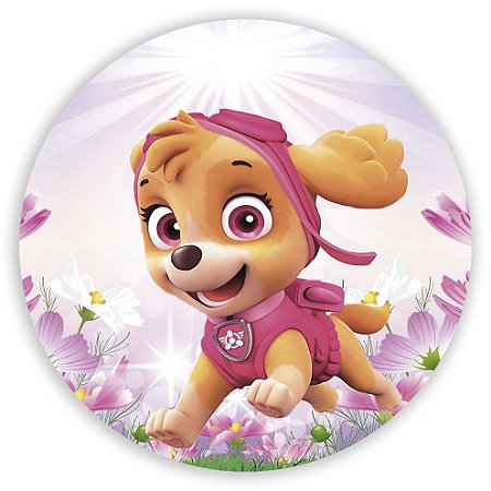 Capa Mini Painel Sublimado - Patrulha Canina Skye