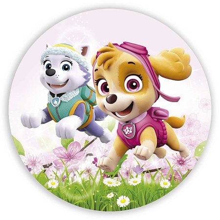 Mini Painel - Patrulha Canina Skye e Everest - Sublimado 3D