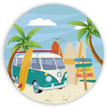 Mini Painel - Praia - Sublimado 3D