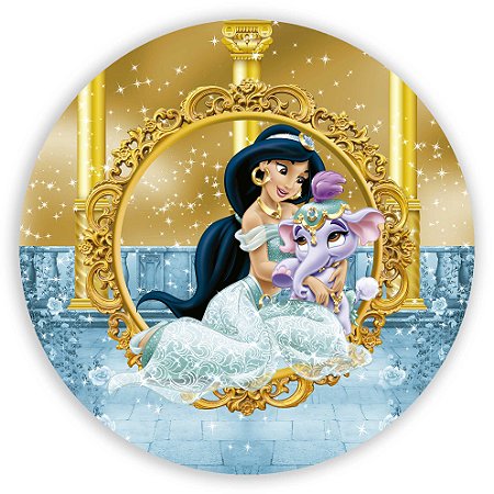 Mini Painel - Princesa Jasmine - Sublimado 3D