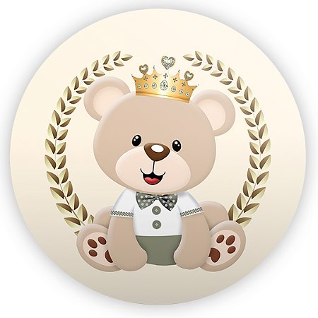 Capa Mini Painel Sublimado - Príncipe Urso