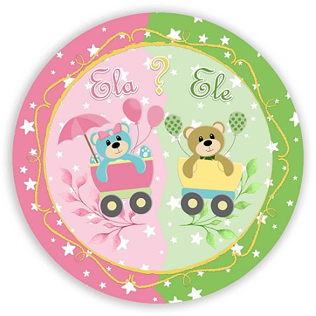 Mini Painel - Revelação - Sublimado 3D