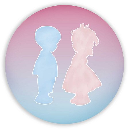 Mini Painel - Revelação Silhueta - Sublimado 3D