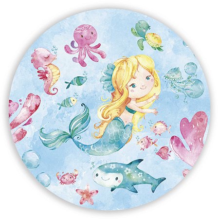 Mini Painel - Sereia - Sublimado 3D