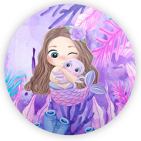 Mini Painel - Sereia - Sublimado 3D