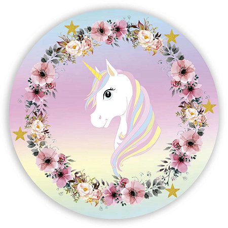 Capa Mini Painel Sublimado - Unicornio