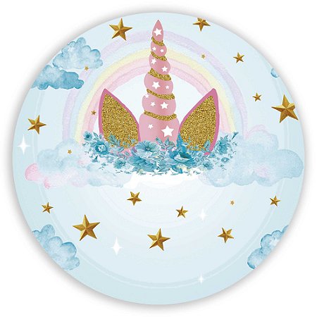 Capa Mini Painel Sublimado - Unicornio