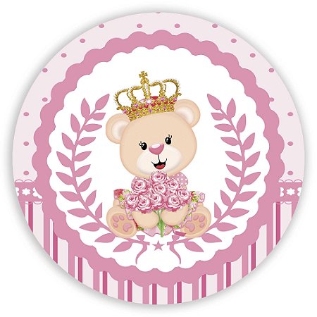 Mini Painel - Ursinha Realeza - Sublimado 3D