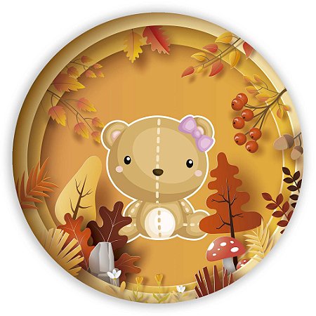 Capa Mini Painel Sublimado - Ursinho