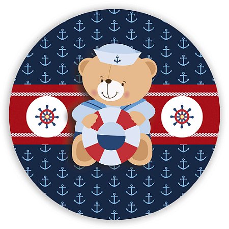 Capa Mini Painel Sublimado - Ursinho Marinheiro