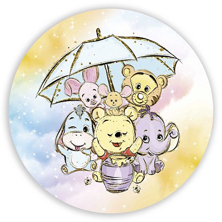 Capa Mini Painel Sublimado - Ursinho Pooh