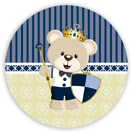 Capa Mini Painel Sublimado - Ursinho Realeza