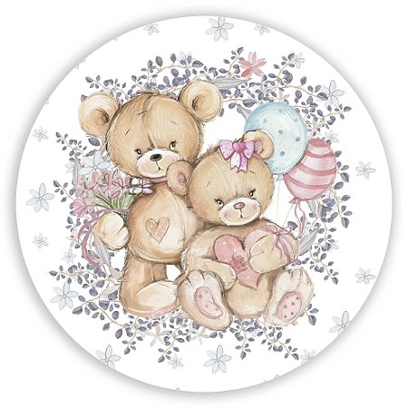 Capa Mini Painel Sublimado - Ursinho Revelação