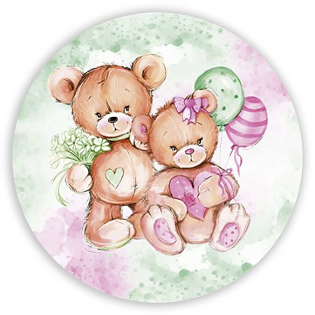 Capa Mini Painel Sublimado - Ursinho Revelação