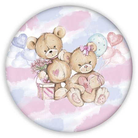 Capa Mini Painel Sublimado - Ursinho Revelação