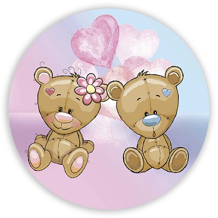 Capa Mini Painel Sublimado - Ursinho Revelação