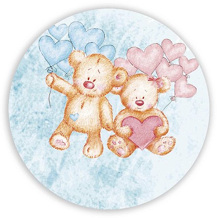 Capa Mini Painel Sublimado - Ursinho Revelação