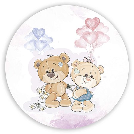 Capa Mini Painel Sublimado - Ursinho Revelação