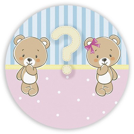 Capa Mini Painel Sublimado - Ursinho Revelação