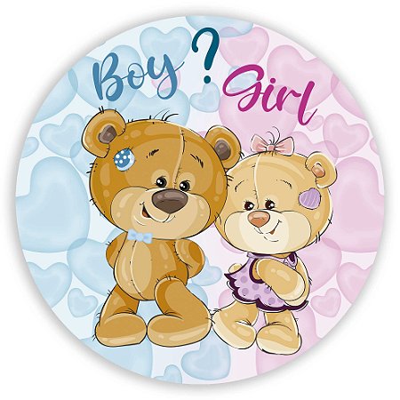 Capa Mini Painel Sublimado - Ursinho Revelação