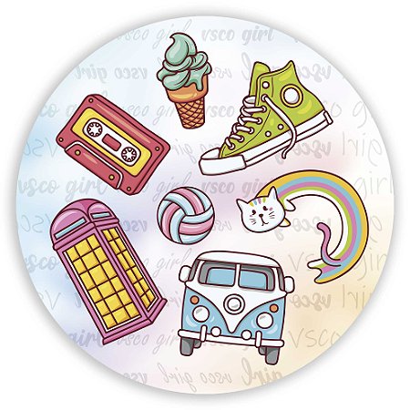 Capa Mini Painel Sublimado - Vsco Girl