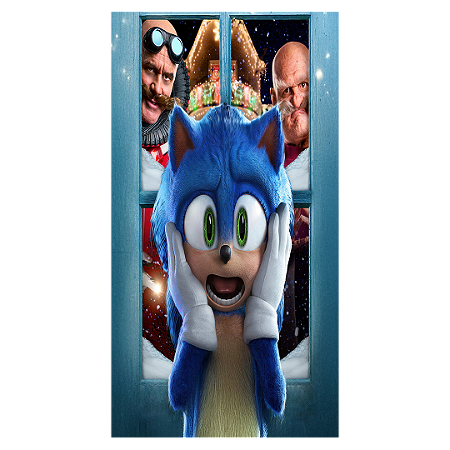 Capa Faixa Lateral Sublimado - Sonic Shadow