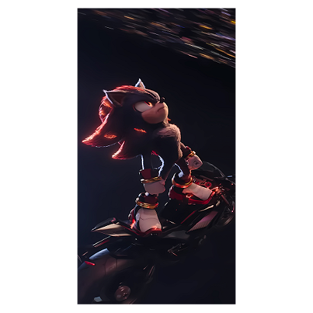 Capa Faixa Lateral Sublimado - Sonic Shadow