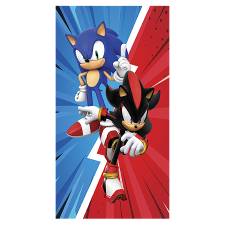 Capa Faixa Lateral Sublimado - Sonic Shadow
