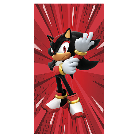 Capa Faixa Lateral Sublimado - Sonic Shadow