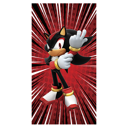 Capa Faixa Lateral Sublimado - Sonic Shadow