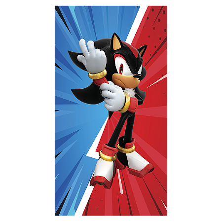Capa Faixa Lateral Sublimado - Sonic Shadow