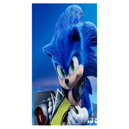 Capa Faixa Lateral Sublimado - Sonic