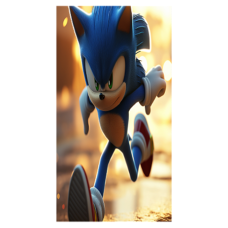 Capa Faixa Lateral Sublimado - Sonic