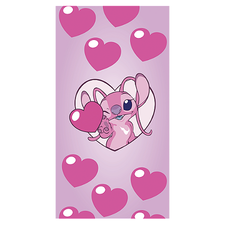 Capa Faixa Lateral Sublimado - Lilo Stitch Angel