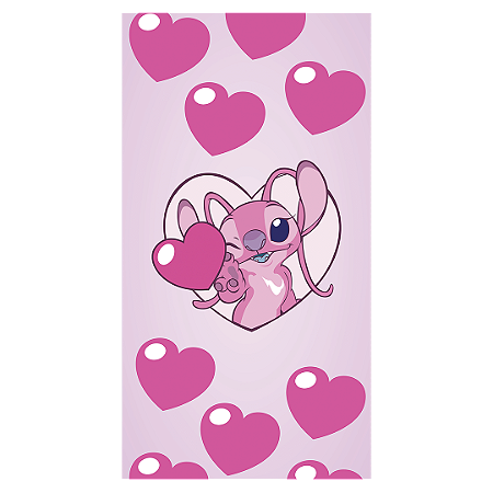 Capa Faixa Lateral Sublimado - Lilo Stitch Angel