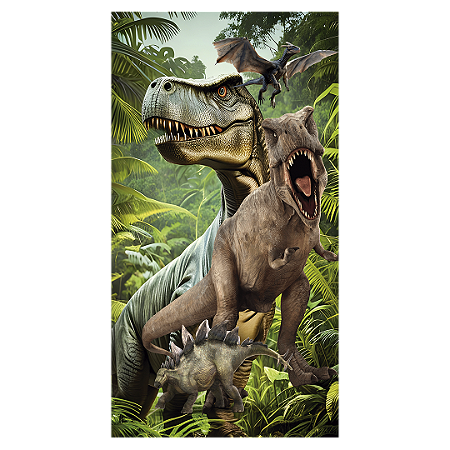 Capa Faixa Lateral Sublimado - Dinossauro Jurassic