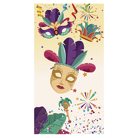 Capa Faixa Lateral Sublimado - Carnaval