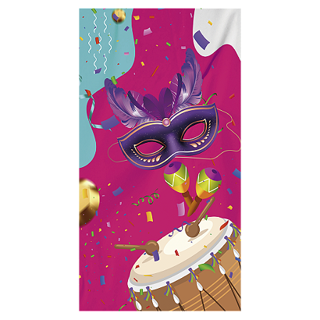 Capa Faixa Lateral Sublimado - Carnaval