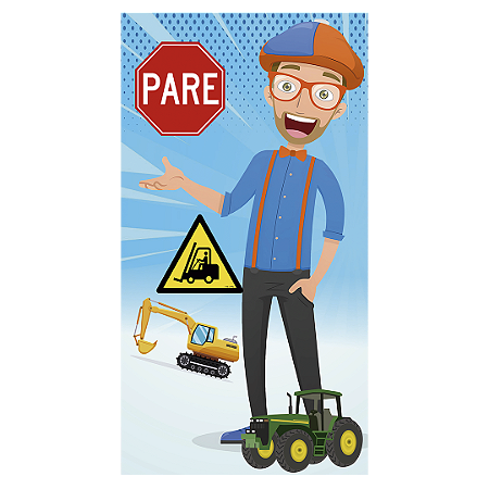 Capa Faixa Lateral Sublimado - Blippi