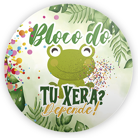 Capa Painel Redondo Sublimado - Carnaval