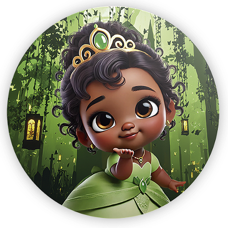 Capa Mini Painel Sublimado - Princesa Tiana